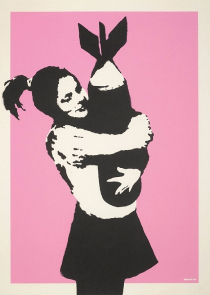 Bomb Hugger (Unsigned) Print by Banksy