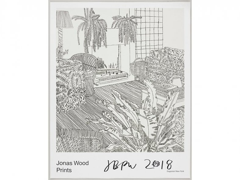 Gagosian Poster Signed Print by Jonas Wood