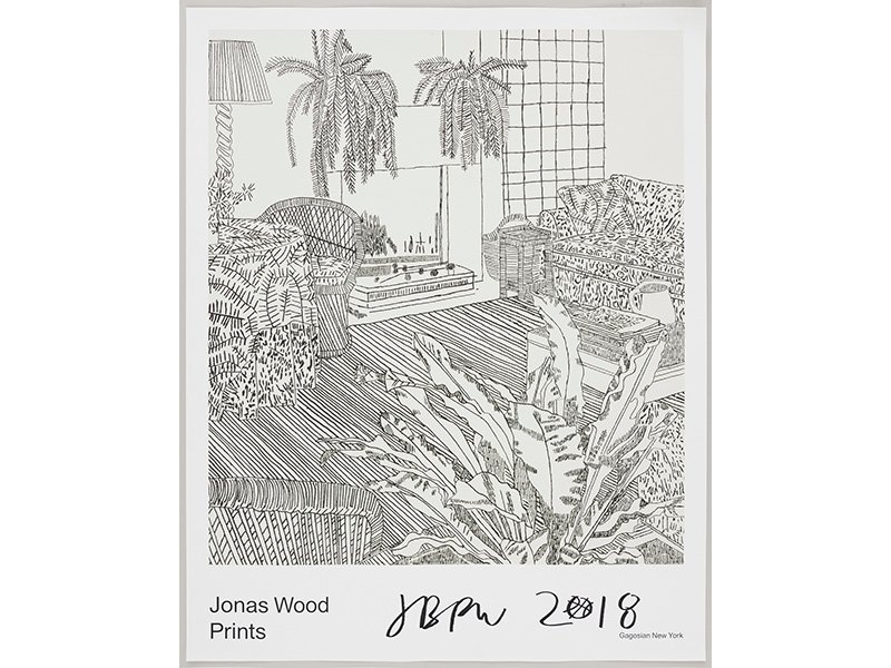 Jonas Wood Gagosian Poster Signed Print